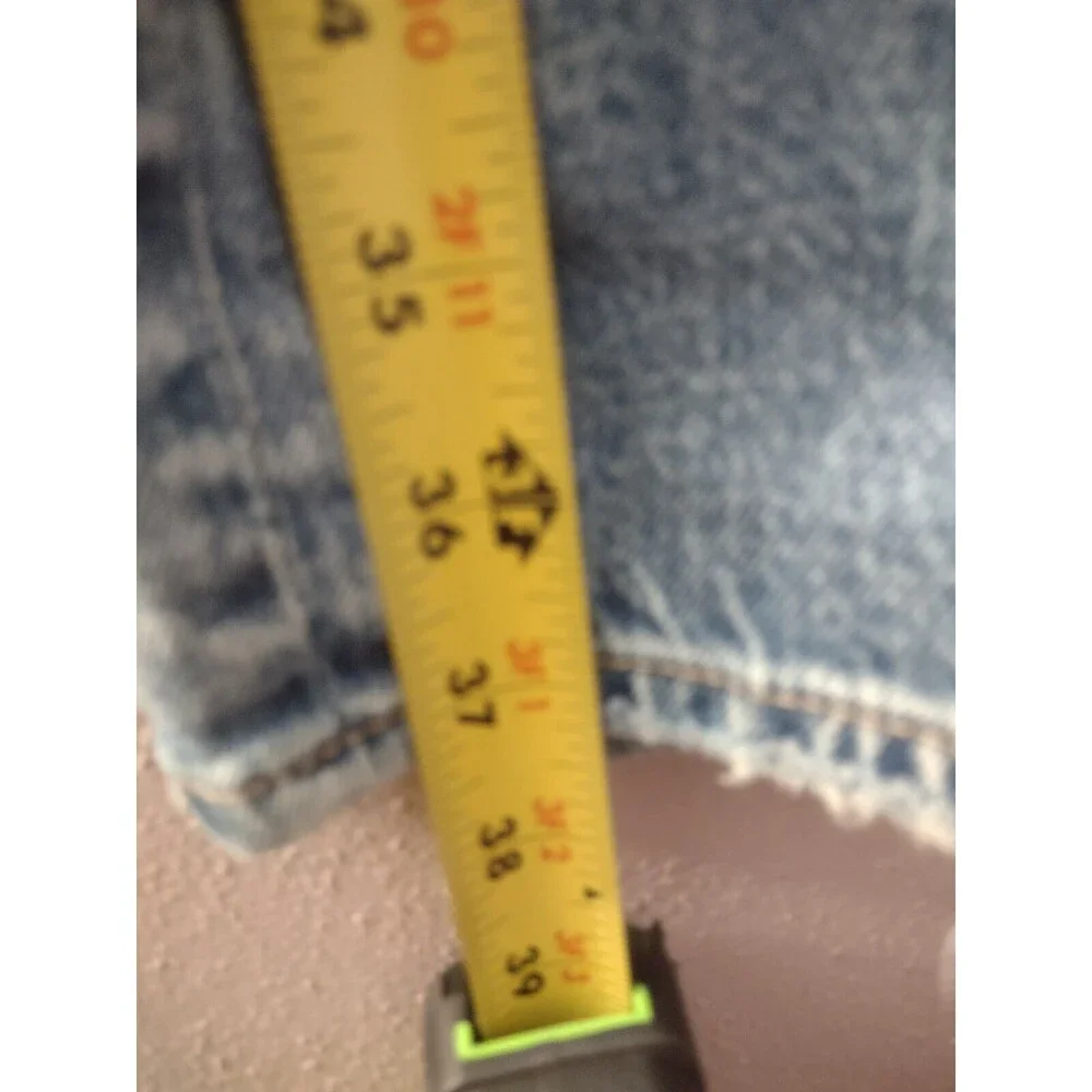 AMERICAN EAGLE Mom Jeans Women's Size 2 STRIGID High Rise Baggy Straight Ripped - Picture 11 of 14